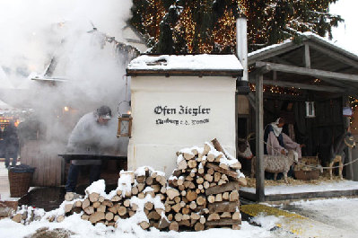 Enjoy at a Christmas market in Berlin