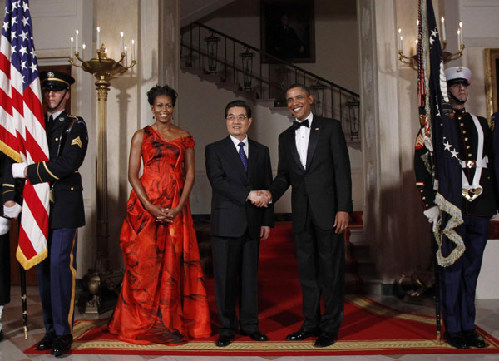 President Hu attends Obama's State Dinner