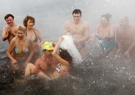 Ice wedding in Russia