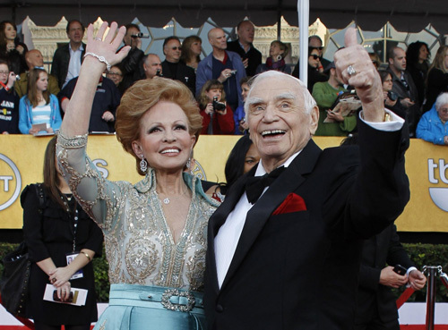 Red carpet of annual Screen Actors Guild Awards in Los Angeles