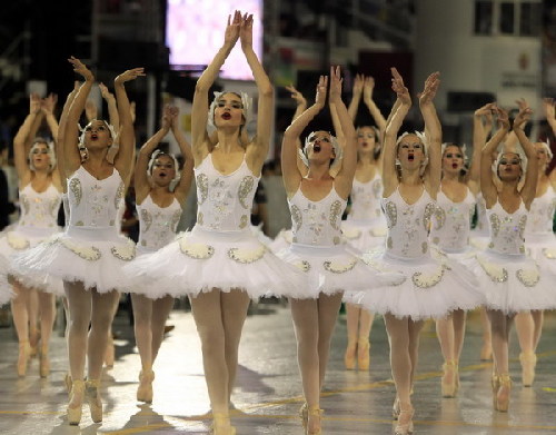 Carnival parade in Sao Paulo