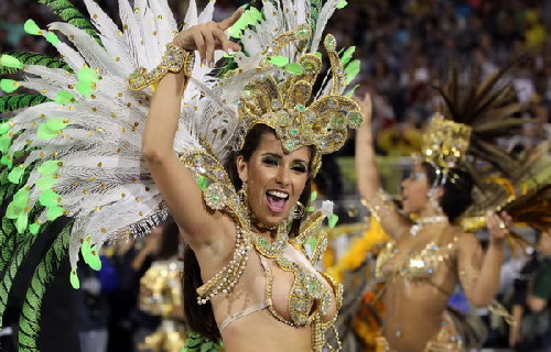 Carnival parade in Sao Paulo