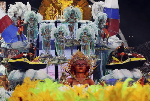 Carnival parade in Sao Paulo