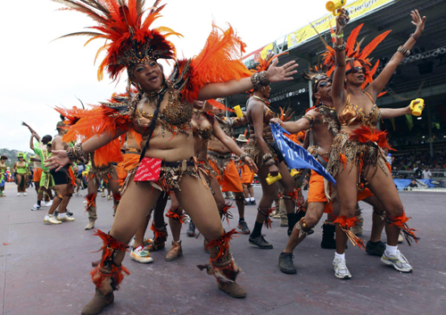 Parade on stage in Spain