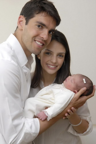 Newborn baby of Real Madrid's soccer player Kaka