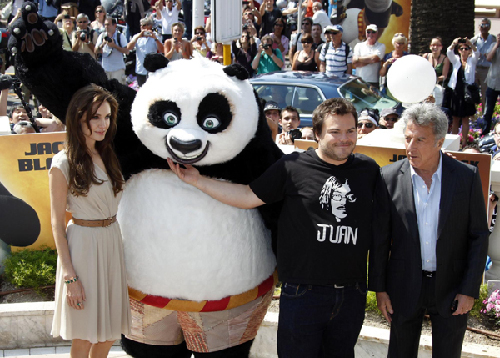 Jolie attends animated film 'Kung Fu Panda 2' during the Cannes Film Festival