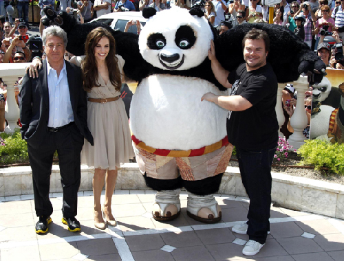 Jolie attends animated film 'Kung Fu Panda 2' during the Cannes Film Festival