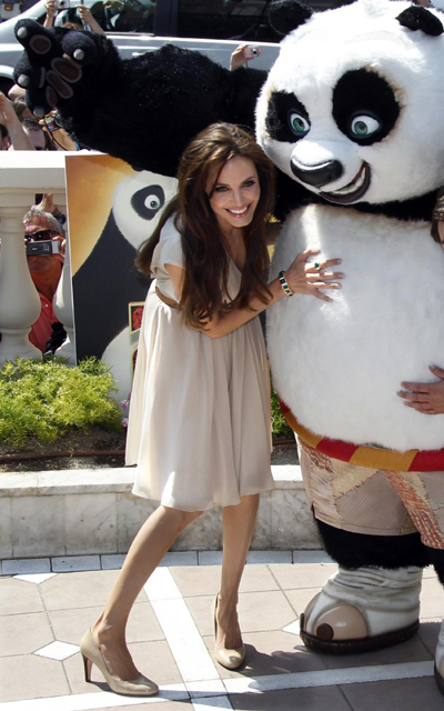 Jolie attends animated film 'Kung Fu Panda 2' during the Cannes Film Festival