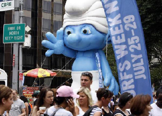 Smurfs Week NYC kicks off