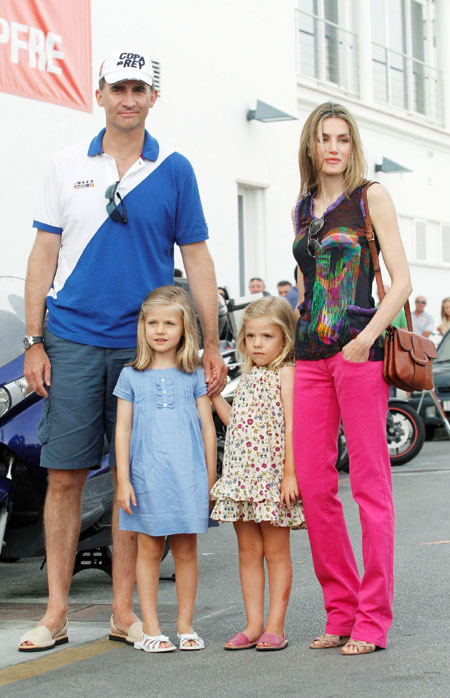 Spain's Princess Letizia attends yacht race