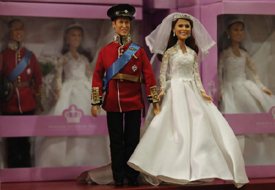 Duchess of Cambridge wedding dolls launched in London