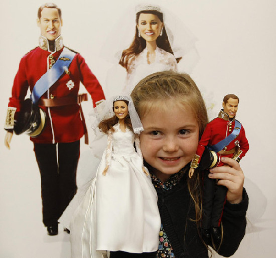 Duchess of Cambridge wedding dolls launched in London